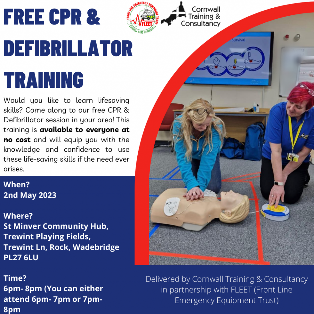 FREE CPR and Defibrillator Training