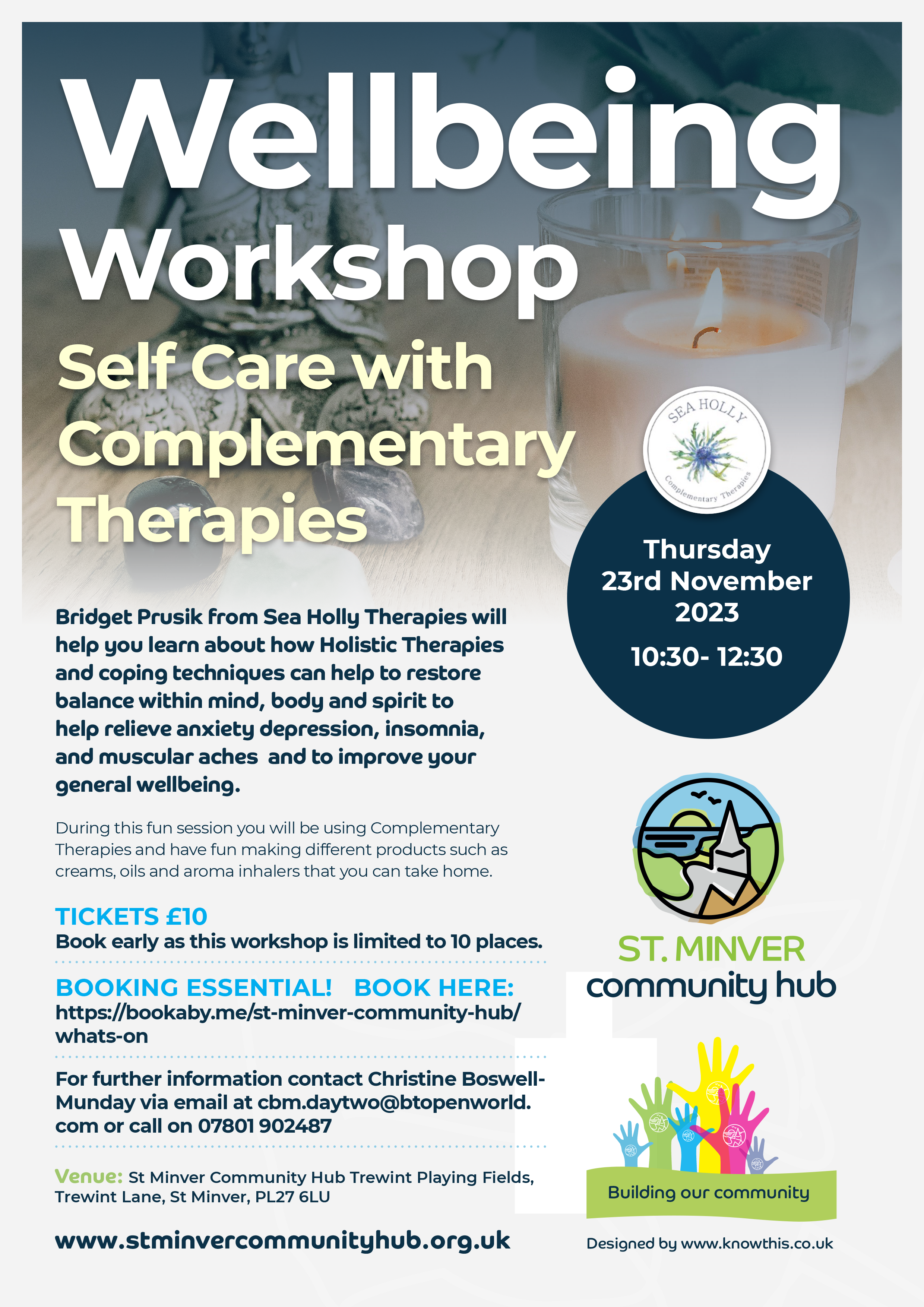 Wellbeing Workshop - Self Care with Complementary Therapies